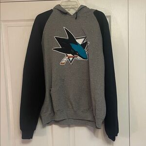 Jerzees Sharks Hoodie XL EUC